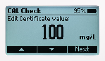 Certificate Value Screen
